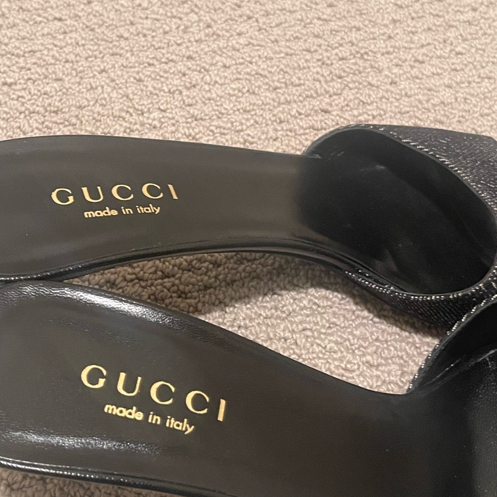 Vintage Denim Gucci Kitten Heel - Picture 3 of 6